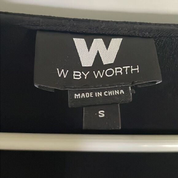 W by Worth Black Draped Blouse - Picture 3 of 7